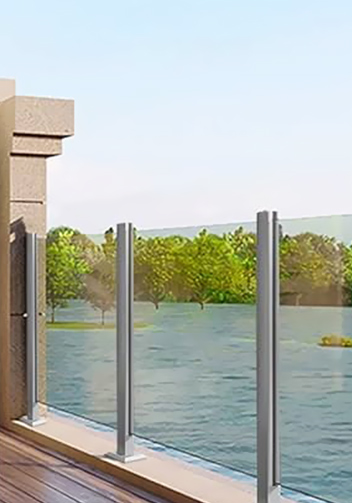 Post Glass Railing