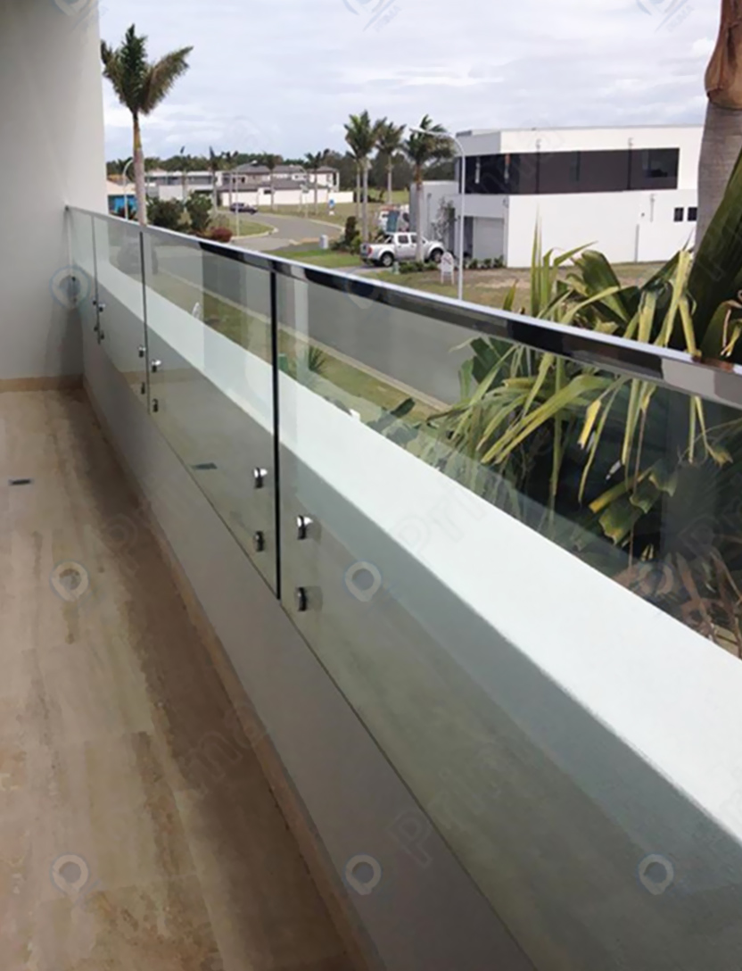 Standoff Glass Railing view 3