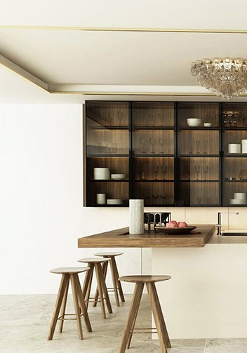 Melamine Finish Kitchen Cabinet