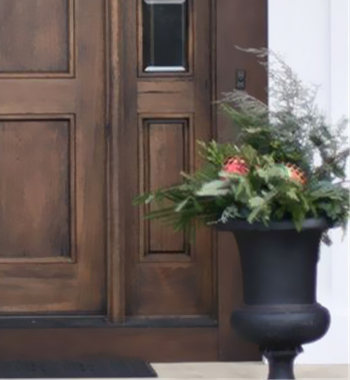 Solid Wood Arch Door view 4