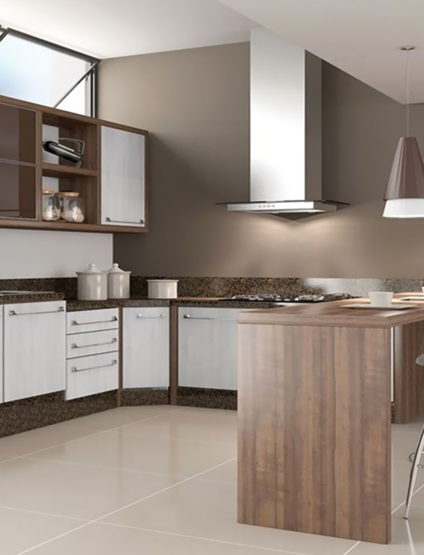 Timber Venner Finish Kitchen Cabinet view 3