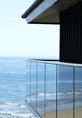 U Channel Glass Railing