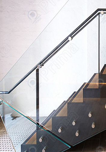Standoff Glass Railing