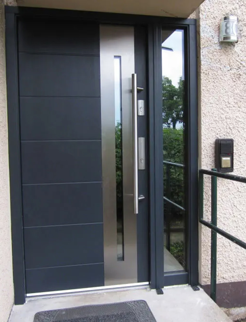 Steel Door With Round Handle view 3