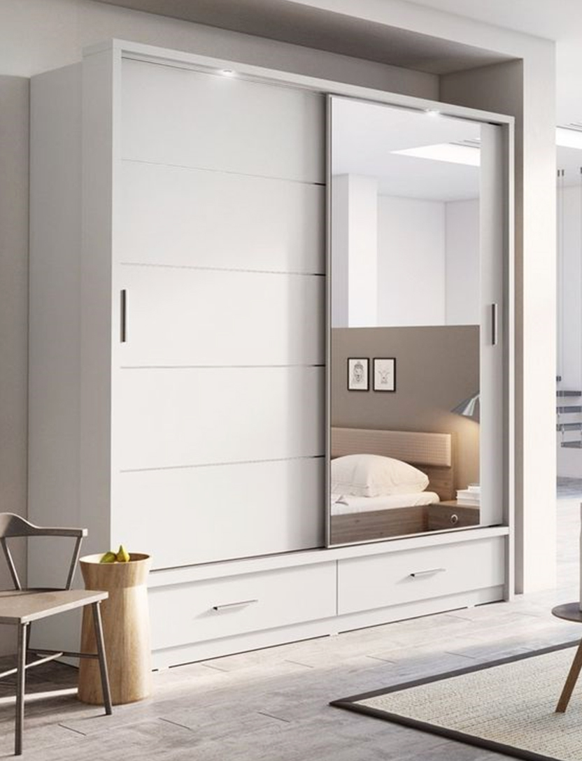 Wardrobe (Mirror Door) view 3