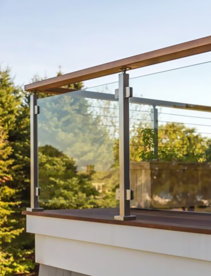 Post Glass Railing view 3