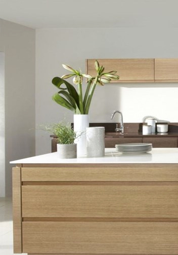 Timber Venner Finish Kitchen Cabinet
