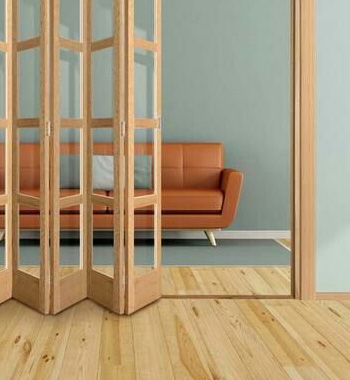 Interior Bi-folding Door Clear Glass view 4