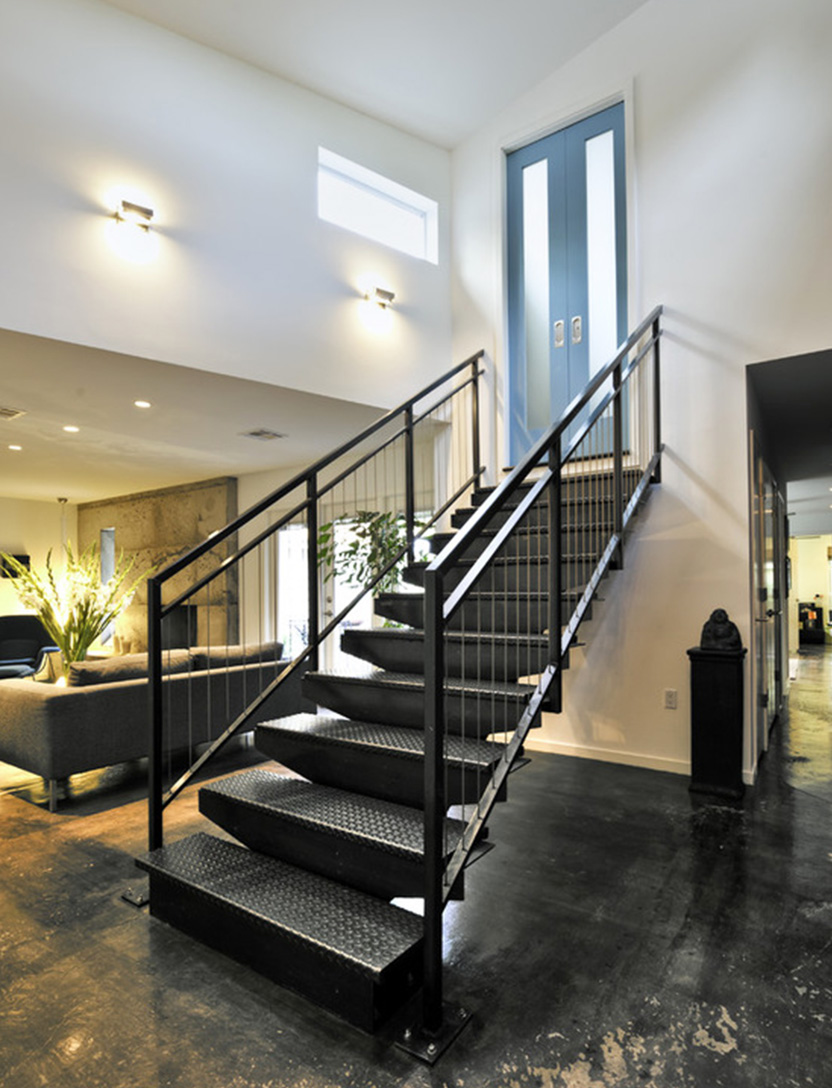 Outdoor Carbon Steel Staircase view 3