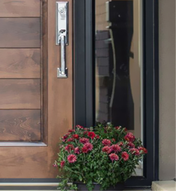 Solid Wood Door With Side Glass view 4