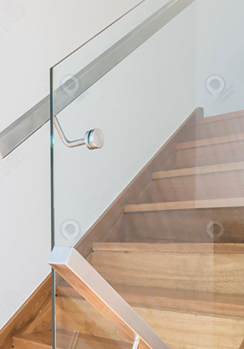 Standoff Glass Railing