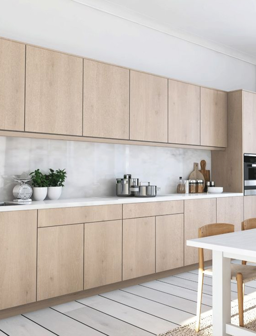 Timber Venner Finish Kitchen Cabinet view 3