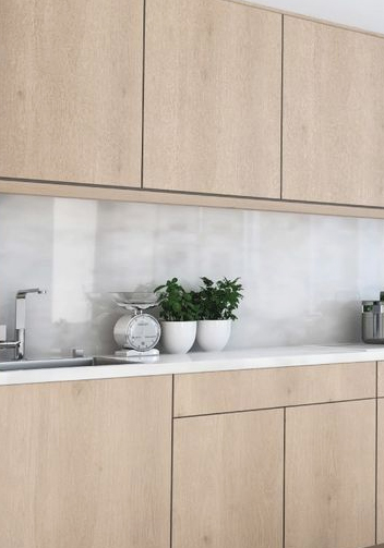 Timber Venner Finish Kitchen Cabinet