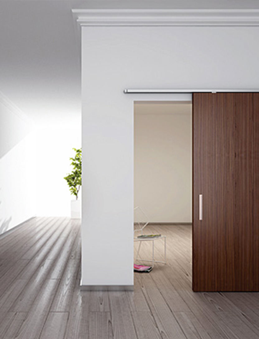 Interior Sliding Door Walnut Color view 3
