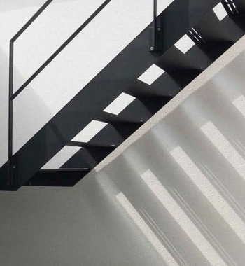 Outdoor Carbon Steel Staircase view 4
