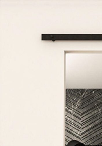 Green Barn Door With Handle
