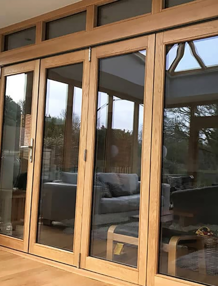 Interior Bi-folding Door With Lock view 3