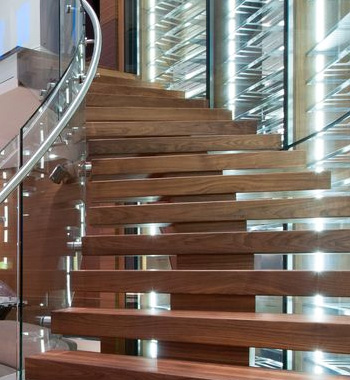Curved Staircase view 4