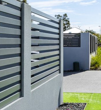 Aluminum Slat Fence view 4