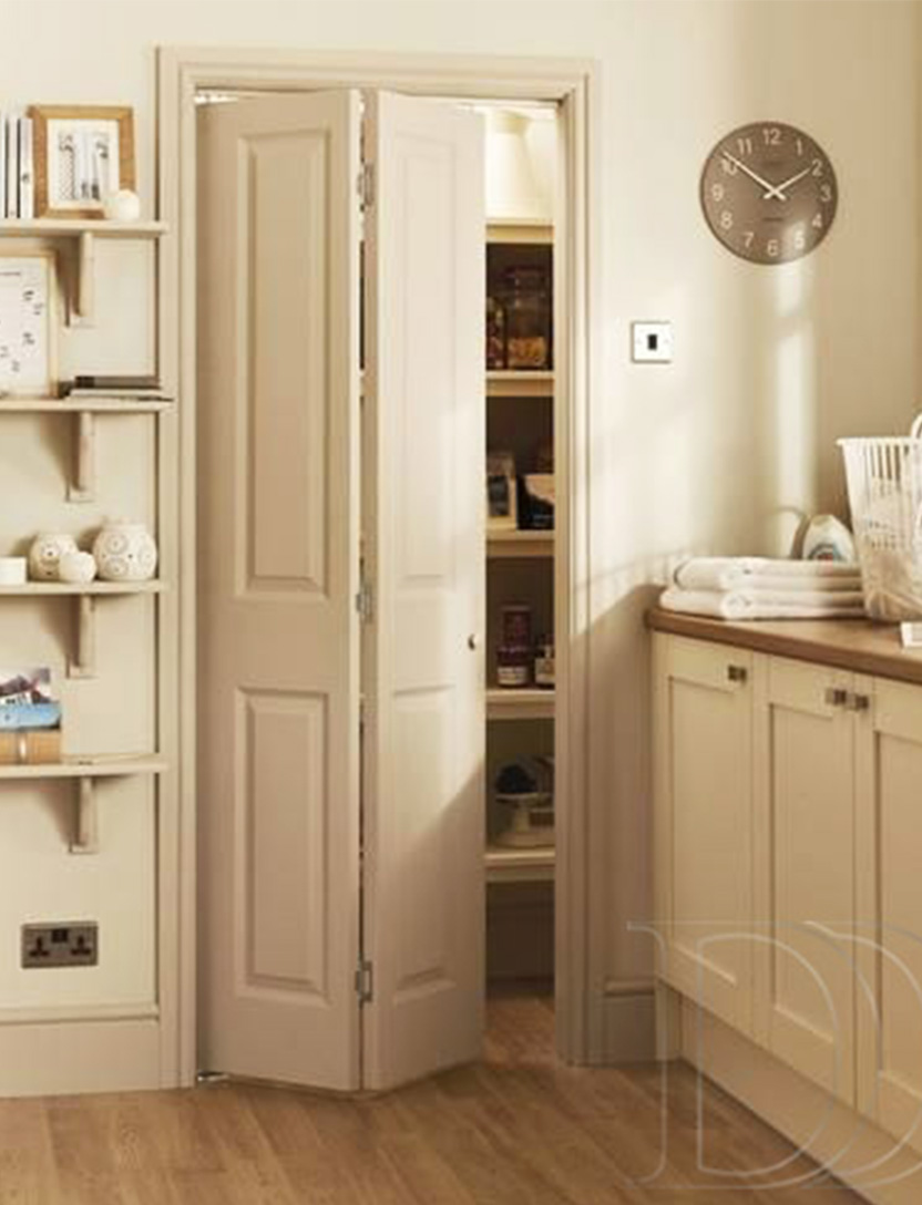Interior Bi-folding Door White Painting view 3