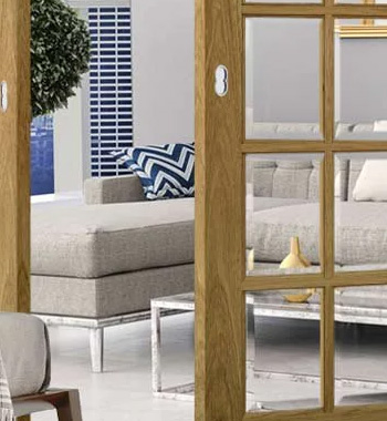 Interior Bi-folding Door With Glass view 4