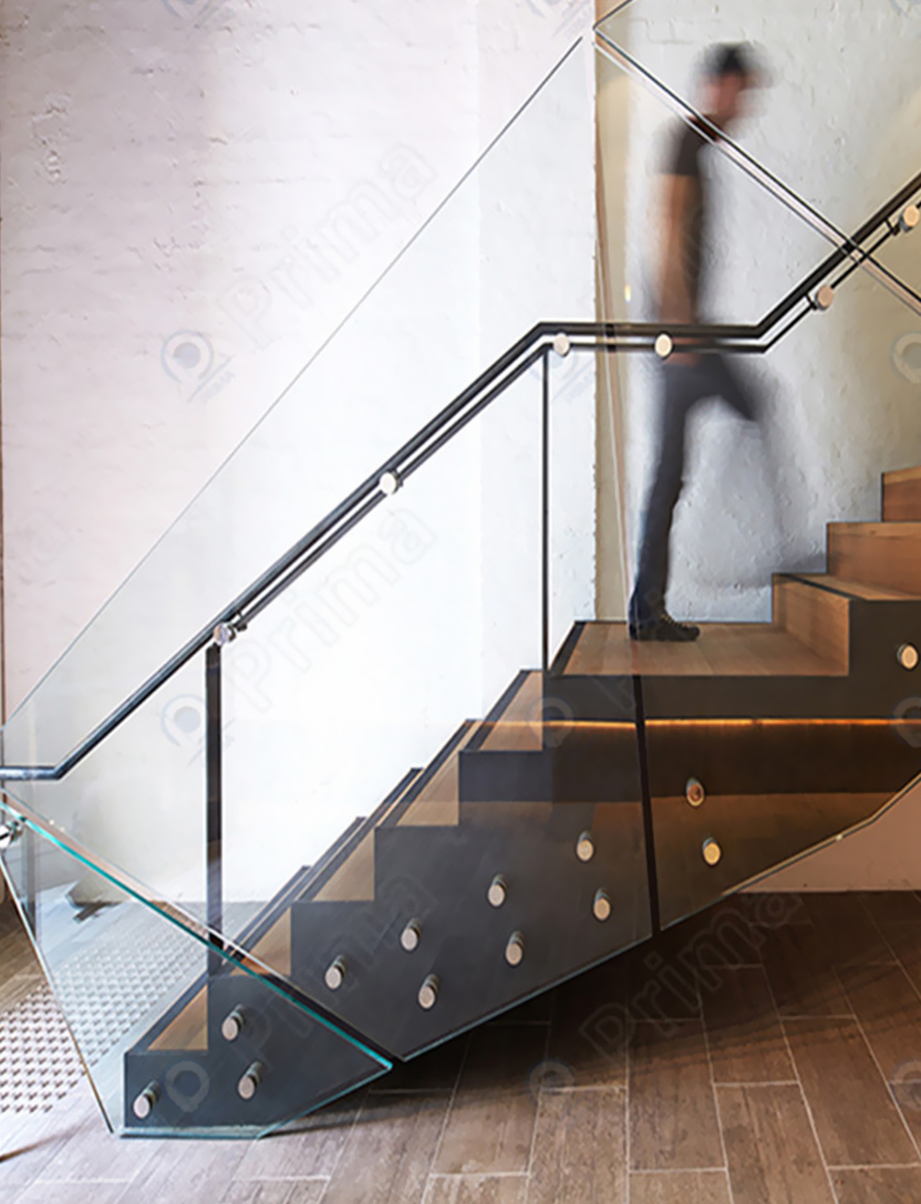 Standoff Glass Railing view 3