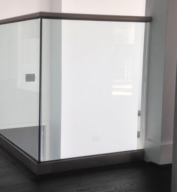 U Channel Glass Railing view 4