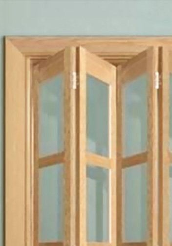 Interior Bi-folding Door Clear Glass