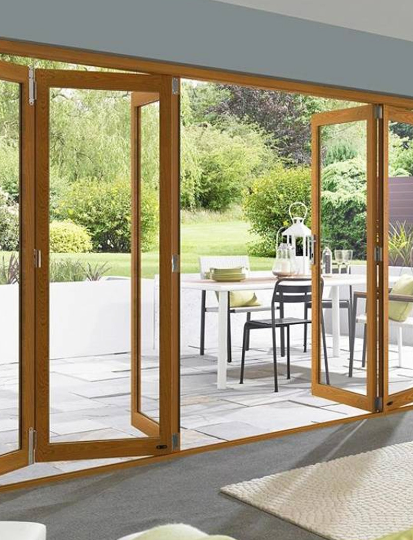 Interior Bi-folding Door Clear Glass view 3