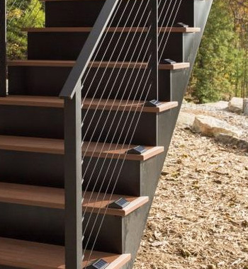 Outdoor Carbon Steel Staircase view 4