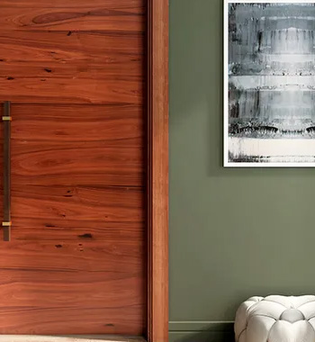 Interior Swing Door Wood Grain view 4