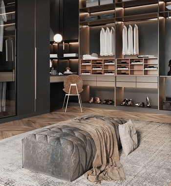Walk in Closet (Aluminum Glass Door) view 4