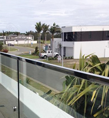Standoff Glass Railing view 4