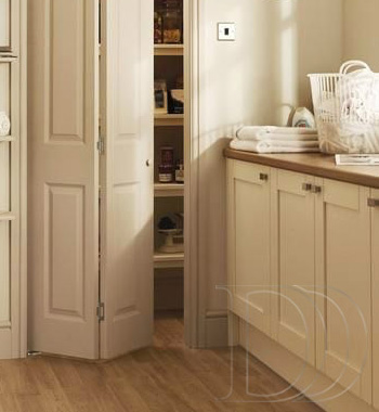 Interior Bi-folding Door White Painting view 4