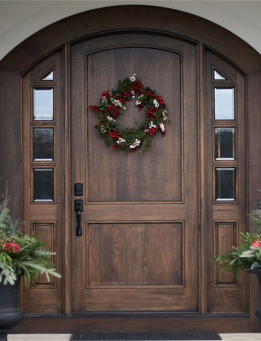 Solid Wood Arch Door view 3