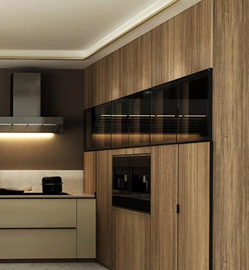 Melamine Finish Kitchen Cabinet view 4