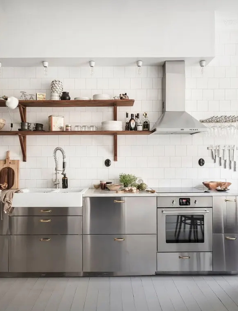 Stainless Steel Kitchen Cabinet view 3