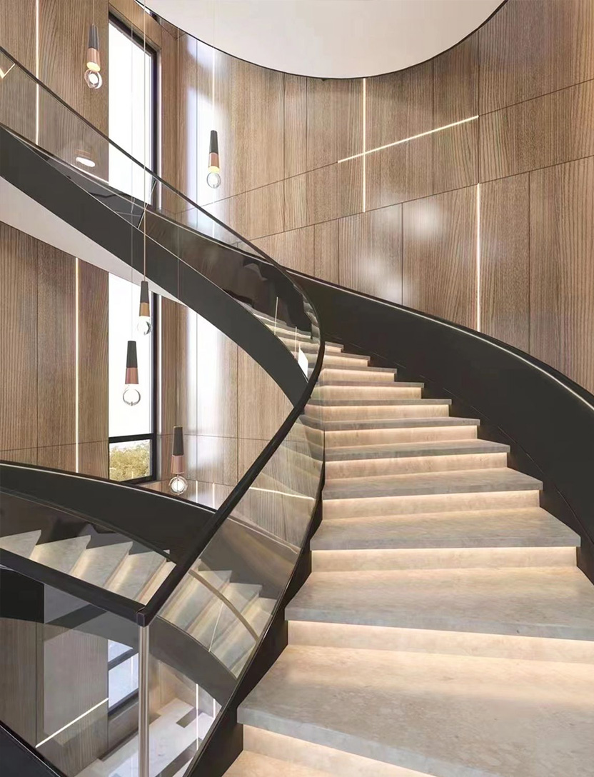 Curved Staircase view 3
