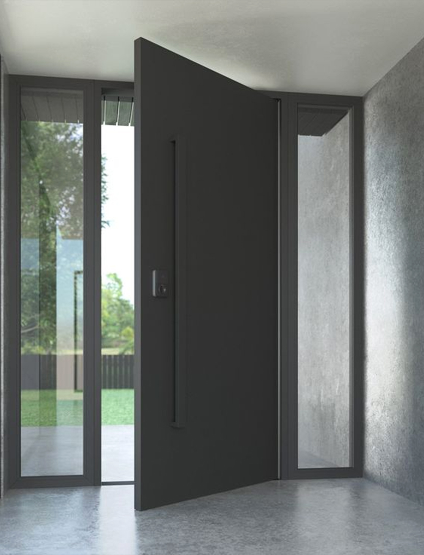Steel Door With Side Glass view 3