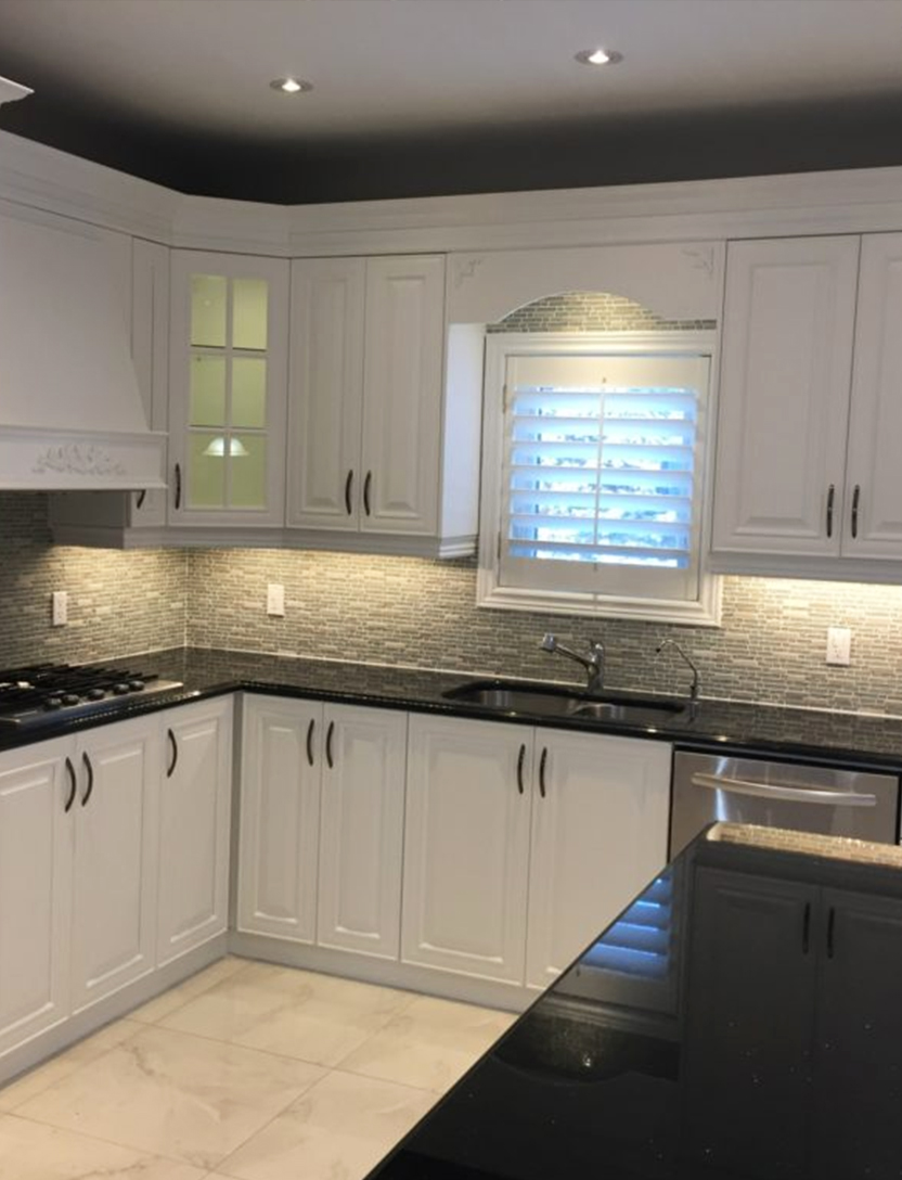 Lacquer Finish Kitchen Cabinet view 3