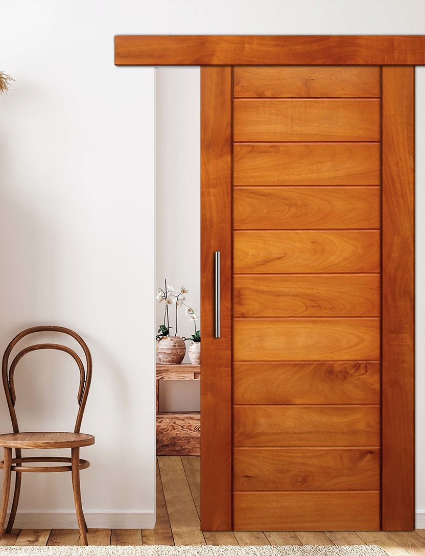 Interior Sliding Door With Handle view 3