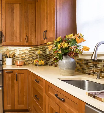 Solid Wood Kitchen Cabinet view 4