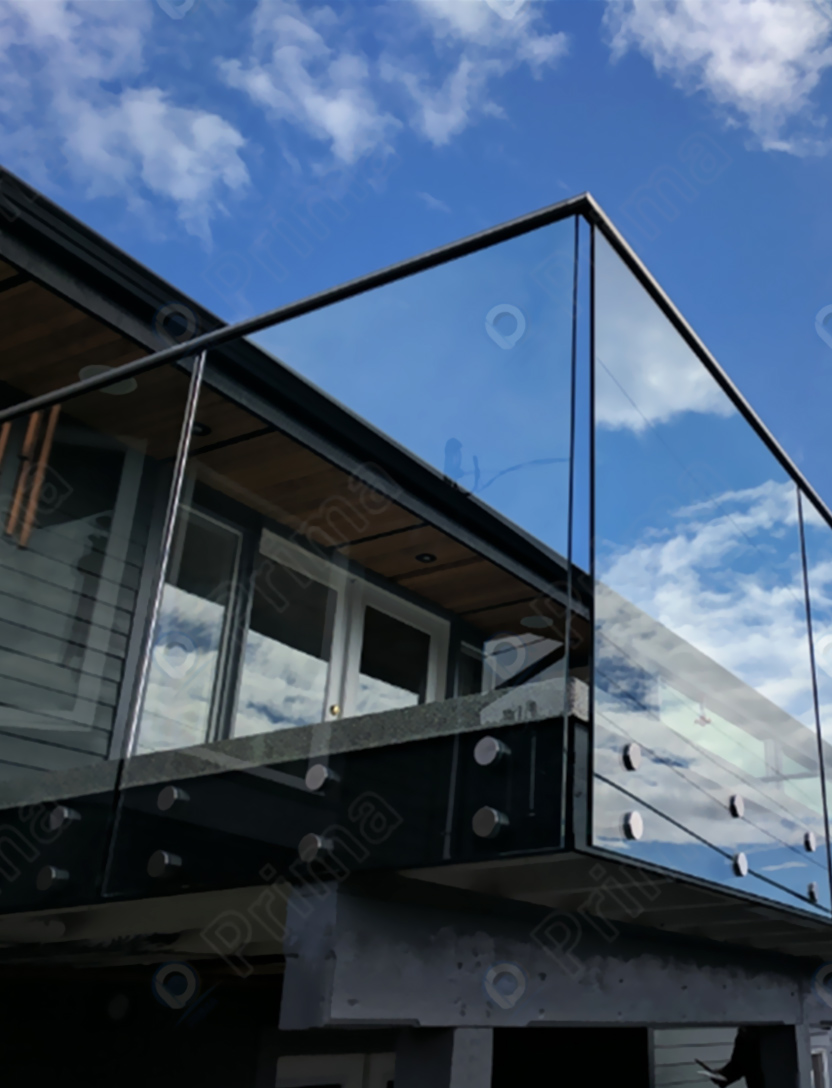 Standoff Glass Railing view 3