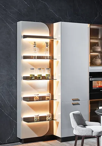Lacquer Finish Kitchen Cabinet