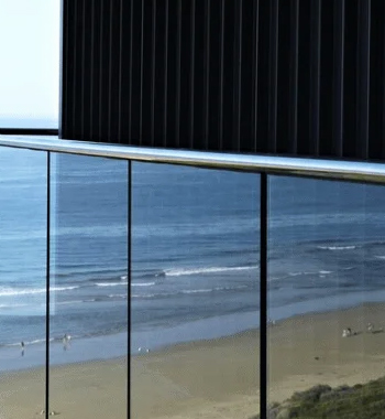 U Channel Glass Railing view 4
