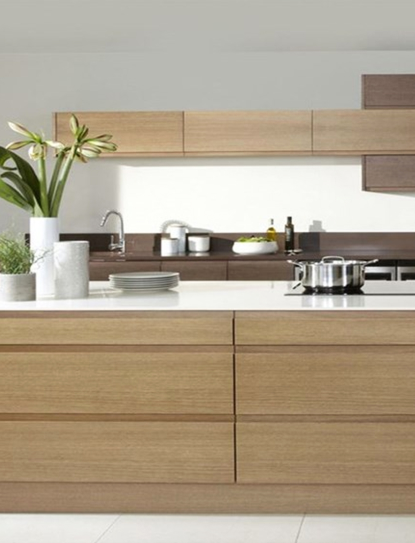 Timber Venner Finish Kitchen Cabinet view 3