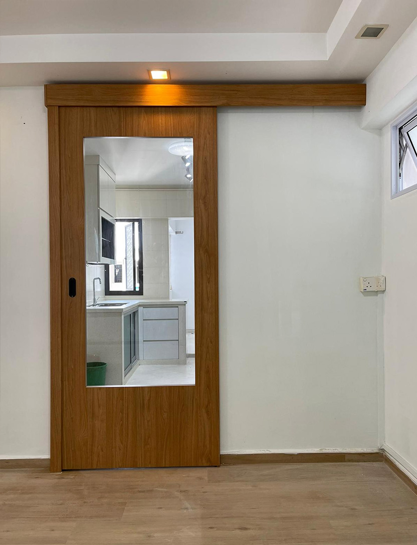Interior Sliding Door With Mirror view 3