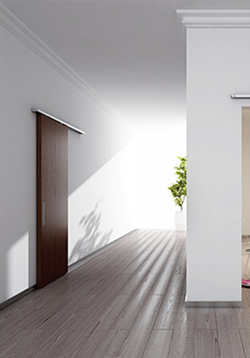 Interior Sliding Door Walnut Color