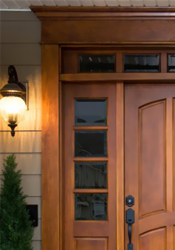 Solid Wood Door With Glass