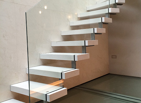 Outdoor Carbon Steel Staircase view 2